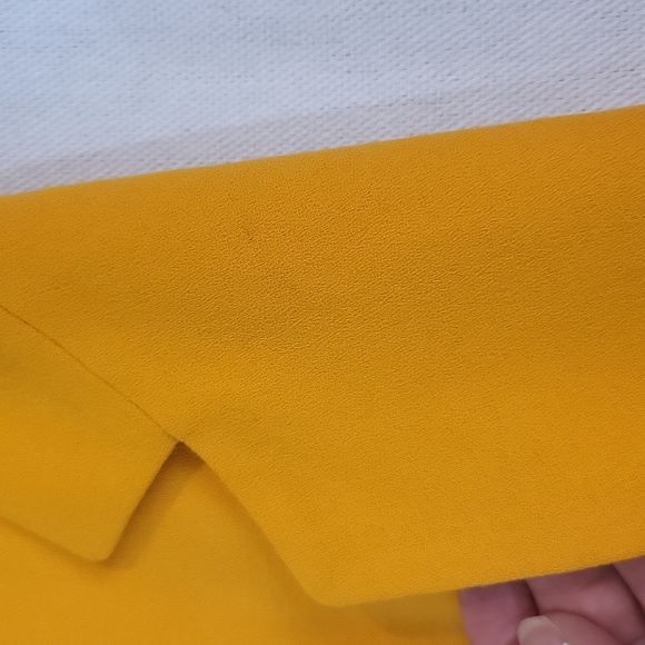 Vtg 80s 90s DONNA KARAN Orange Oversized Longline Wool Crepe 1 Button Blazer - Picture 12 of 16